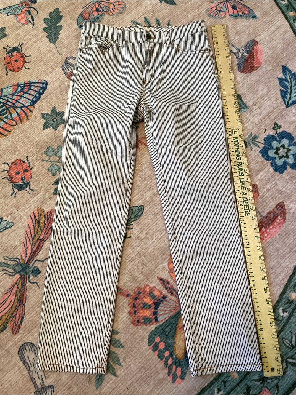 OAT of New York Striped Slim Straight Pants - Black & White
